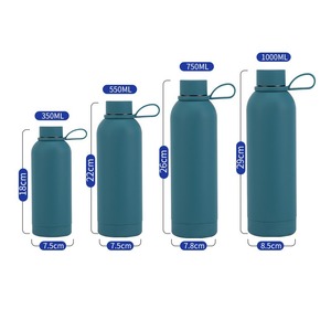 Logotipo personalizado 12oz 17oz 25oz 34oz Boca pequeña Botella de agua aislada Frasco de vacío 304 Acero inoxidable Doble pared Deportes al aire libre - Product Image 3