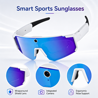 Lunettes de soleil intelligentes à commande vocale AI avec logo personnalisé pour le cyclisme, hommes et femmes, lunettes de sport intelligentes professionnelles pour le cyclisme et la course à pied