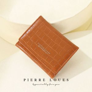 Pierre Loues Women's Crocodile Pattern Wallet 5 Inch Slim Coin <b>Purse</b> For Everyday Use - Product Image 1