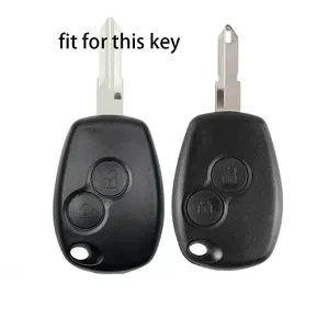 Étui de <span class=keywords><strong>clé</strong></span> télécommande en gel de silice pour Logan I 2 3 Clio Twingo Duster <span class=keywords><strong>Sandero</strong></span> Stepway Nissan Terrano Almera 2 boutons - Product Image 3