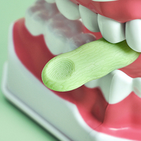 Brosse à dents multi-usages en silicone de qualité supérieure pour aligneurs dentaires et gouttières orthodontiques, pour des dents blanches, 5 pièces/boîte