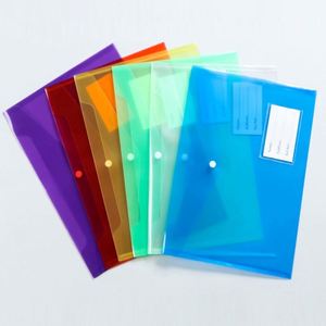 11-Hole Binder <b>Pocket</b> 3-Ring Snap Closure Letter Size Colorful <b>Plastic</b> Punch Fillable Organizer File Folder Made PP Material - Product Image 2