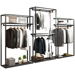 Étagère de vêtements en métal, présentoir de mobilier <span class=keywords><strong>pour</strong></span> magasin de vêtements, 1 pièce - Product Image 4