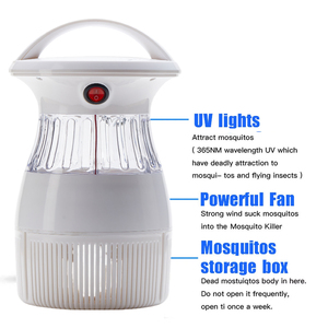 Zapper eléctrico grande de 120V para Control de plagas, atrapamoscas y repelente de insectos, lámpara trampa para matar moscas y <span class=keywords><strong>mosquitos</strong></span> con <span class=keywords><strong>ventilador</strong></span> de succión - Product Image 2