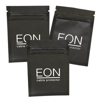 Petits sacs en plastique à fermeture éclair, imprimés personnalisés, en pvc givré pour bijoux et boucles d'oreilles, unités