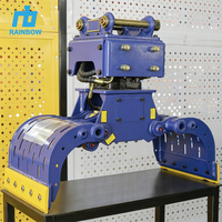 Grappin de tri hydraulique professionnel pour excavatrice, engrenage moteur personnalisable, taille ajustable, grappin de démolition rotatif 1-50t
