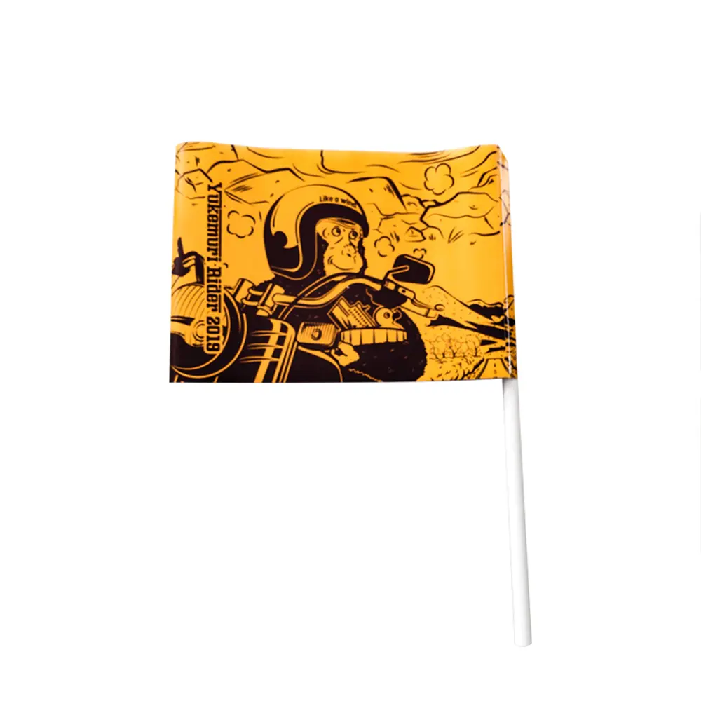 Aangepaste Afdrukken Mini Zwaaien Vliegende Wereld Nationale Houten/Plastic Paal Handvlag