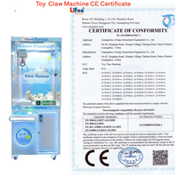 Lifun Machine à griffes d'arcade à monnayeur, grande taille, personnalisable pour petites entreprises, pour attraper les peluches colorées, certification CE