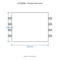 LP2998MR SOIC-8 dengan PowerPAD Elektronik Otomotif IC Multifungsi