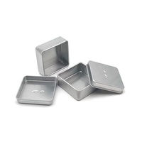 Boîte d'emballage de savon en métal personnalisée Boîte de récipient en étain Boîte carrée en aluminium pour savon de voyage