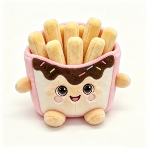 Peluche Frites Françaises Personnalisée, Jouet en Peluche Alimentaire Mignon, Animal en Peluche Thème Collation, Peluche Géante Rembourrée Coton PP, Halloween pour Bébés 0-24 Mois - Product Image 1