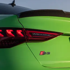 Emblema de letras de Metal negro/plateado 3D S3 S4 S5 S6 S7 S8 pegatina para Audi <span class=keywords><strong>S</strong></span> series guardabarros de coche maletero trasero Logo pegatina de estilo - Product Image 3