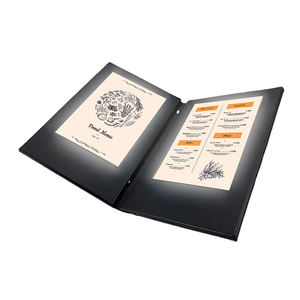 Porte-menu lumineux personnalisé avec logo du fabricant, format A4 A5, double page, éclairage LED - Product Image 2