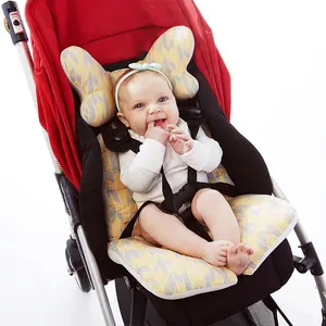 Простая легкая подкладка из органического хлопка для коляски и охлаждающая поддерживающая подушка для младенцев подушка для поддержки головы и шеи коляски