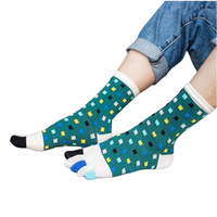 Chaussettes de sport mi-mollet pour hommes, tendance, en coton, à cinq doigts, pour la course, avec orteils séparés, anti-bactériennes, vente en gros