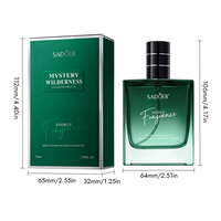 Parfum pour homme SADOER 55ml, senteur boisée, tenue 24h, élimine les odeurs corporelles, logo personnalisé, marque privée OEM.