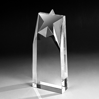 2023 New Shining Custom ized Star Form Football Trophy Cup Awards Leere kunden spezifische Trophäen Andere Kristall handwerk