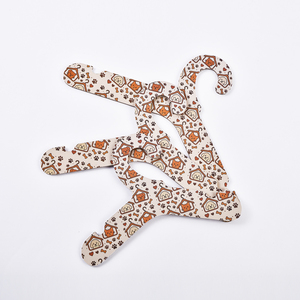 FSC定制可生物降解印刷再生牛皮纸纸板藤条植物布衣架 - Product Image 4