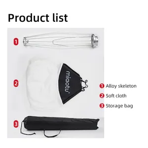 Miaotu 65cm nhiếp ảnh Ánh sáng Vòng <span class=keywords><strong>flash</strong></span> diffusers sâu Parabol mềm hộp bóng photographie Chiếu Sáng Đèn lồng Softbox - Product Image 2