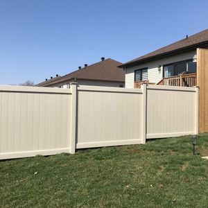 Prezzo Pvc vinile Privacy <span class=keywords><strong>recinzione</strong></span> pannelli bianco per pali <span class=keywords><strong>in</strong></span> calcestruzzo all'aperto - Product Image 5