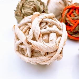 Dancing Paws – Nouvelle balle à mâcher écologique résistante en herbe de lapin, balle moléaire pour cochon d'Inde, perroquet, balle aquatique en paille, jouet pour <span class=keywords><strong>hamster</strong></span> - Product Image 6