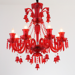 Lustre en cristal multicolore, lumière changeante colorée pour la décoration de mariage, salle de banquet, fête, événement, éclairage suspendu - Product Image 2