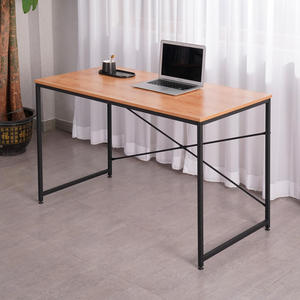 โมเดิร์นไม้บ้านสำนักงานตารางเฟอร์นิเจอร์สำนักงานโต๊ะคอมพิวเตอร์โต๊ะผู้บริหารโลหะเหล็กโต๊ะทำงาน - Product Image 1