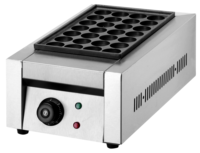 Prix d'usine OULI Gril commercial 1 tête pour boulettes de poisson et boulettes de poulpe avec minuteur, haute productivité, 220V, Nouvelle machine électrique de cuisson