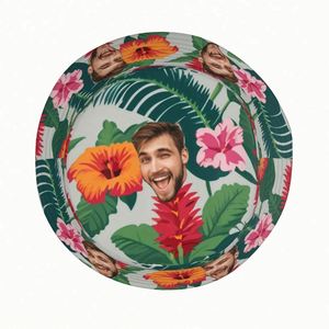 Casquette de pêcheur personnalisée pour l'été, chapeau bob personnalisé, motif feuille de dessin animé, chapeau de plage amusant pour hommes et femmes, créez votre propre photo - Product Image 3