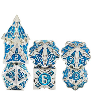 <span class=keywords><strong>Dungeons</strong></span> <span class=keywords><strong>and</strong></span> <span class=keywords><strong>Dragons</strong></span> DND Juego de mesa Metal Dice Set 7 <span class=keywords><strong>Magic</strong></span> Blue Powder D6 One DDD002-4 - Product Image 5