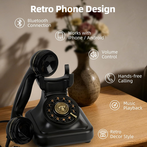<span class=keywords><strong>Téléphone</strong></span> <span class=keywords><strong>fixe</strong></span> <span class=keywords><strong>sans</strong></span> <span class=keywords><strong>fil</strong></span> de style antique, téléphones Bluetooth <span class=keywords><strong>sans</strong></span> <span class=keywords><strong>fil</strong></span>, <span class=keywords><strong>téléphone</strong></span> <span class=keywords><strong>sans</strong></span> <span class=keywords><strong>fil</strong></span> pour le bureau - Product Image 6