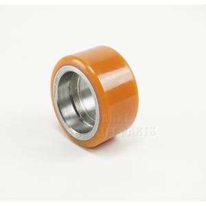 OEM personalizzato 70*40 (cuscinetto a 6204) ruota del carrello elevatore ruota piccola ruota diamantata AMB155-370003-000 ruote ausiliarie da 4 pollici piastra - Product Image 2