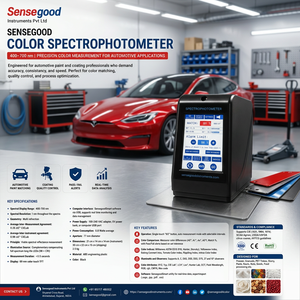 Spectrophotomètre couleur portatif 400-700 Nm, résolution spectrale 1 Nm, mesureur de réflectance visible pour revêtement de peinture automobile - Product Image 1