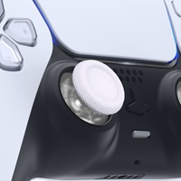 Accessoires de jeu pour manette DualSense PS5, poignées transparentes et blanches de remplacement pour manette PS5