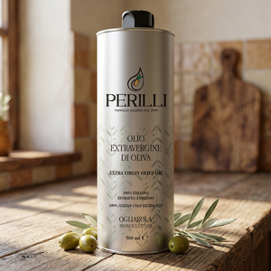 Aceite de Oliva Virgen Extra Perilli 1L, Ogliarola Monocultivar, Extraído en Frío, Aceite de Cocina Italiano - Product Image 3
