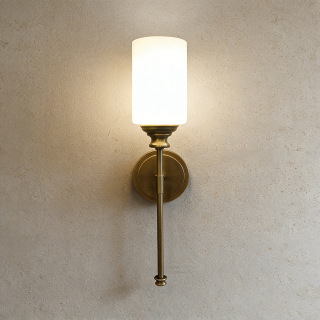 YH Nordic Design LED Ceiling Light Antique Aged Brass Lamp Vintage LED Kitchen Rectangular Indoor Wall Sconce Dining Room
