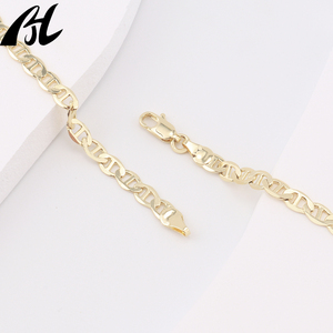 Collar Estilo Punk Italiano Chapado en Oro de 14K y 18K con Cierre de Alta Calidad, Collar Punk de Latón Dorado - Product Image 1
