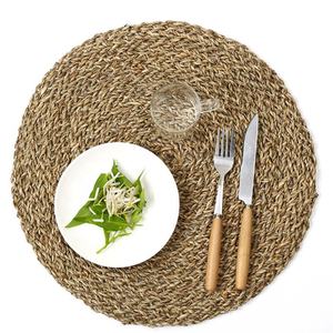 CD015 tovaglietta per piatti Vintage erba di <span class=keywords><strong>mare</strong></span> vaso di fiori Pad per maglieria a mano cuscino da campeggio tappetino da tavolo in <span class=keywords><strong>paglia</strong></span> - Product Image 1