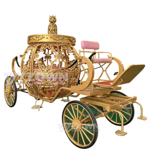 Chariot de balade électrique populaire en forme de citrouille, chariot de princesse Cendrillon, taille personnalisée, chariot de tourisme public, frein hydraulique - Product Image 4
