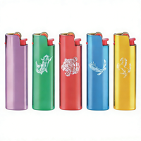 Briquet à cigare portable de luxe, créatif et personnalisé, en plastique fin, à gaz butane rechargeable, coupe-vent, très vendu en Chine