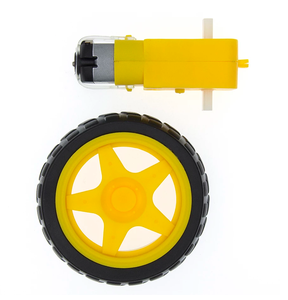 바퀴를 가진 감속 <span class=keywords><strong>DC</strong></span> 모터 지원 바퀴 a/똑똑한 차 포좌 모터/로봇 차 바퀴 장치 모터 - Product Image 1