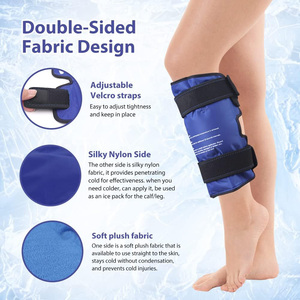 Pakcare Custom Wieder verwendbare Heiß-und Kalt therapie <span class=keywords><strong>Shin</strong></span> <span class=keywords><strong>Splint</strong></span> Gel Ice Pack Wrap zur Linderung von Bein-oder Waden schmerzen - Product Image 3