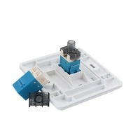 Cat5e Cat6 Utp 180 degrés Rj45 passent par le réseau Ethernet Jack modulaire
