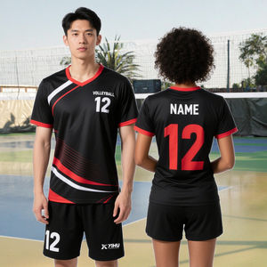 बच्चों और वयस्क वॉलीबॉल जर्सी. त्वरित शुष्क कपड़े के साथ अनुकूलित वॉलीबॉल वर्दी सेट - Product Image 1