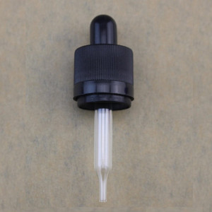 Bouchons d'huile essentielle 18mm noir blanc inviolable, DIN 18, bouchon compte-gouttes en <span class=keywords><strong>plastique</strong></span> Plus - Product Image 2