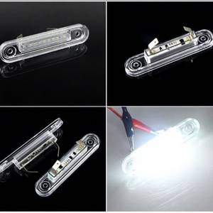ไฟป้ายทะเบียน LED สำหรับเบนซ์ อี-คลาส W124 W201 1992-1997 ซี-คลาส <span class=keywords><strong>W202</strong></span>, ไฟป้ายทะเบียนด้านหลังแบบซุปเปอร์ไบรท์กันน้ำ - Product Image 3