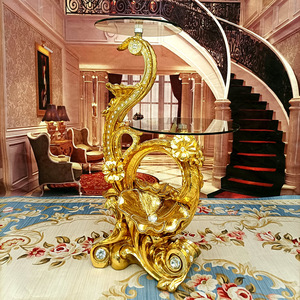 European-style luxury high-end indoor flower <b>stand</b> electroplated gold-plated living room <b>TV</b> cabinet <b>floor</b> ornaments - Product Image 2