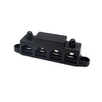 Barres omnibus cc barre de Distribution d'alimentation 250A 12V barre omnibus 4 voies avec couvercle pour bateau marin de voiture automatique