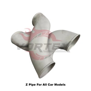 Collecteur d'échappement en X imprimé en 3D Vortex de 3 pouces pour supercars Ferrari, Lamborghini, McLaren, Porsche 911 – Silencieux haute performance pour la course - Product Image 3
