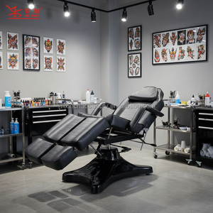 Camilla de Terapia Eléctrica para Tatuajes y Belleza, Personalizada, con Elevación Hidráulica, Rotación de 360 Grados, para Uso en Estudios de Tatuaje - Product Image 4